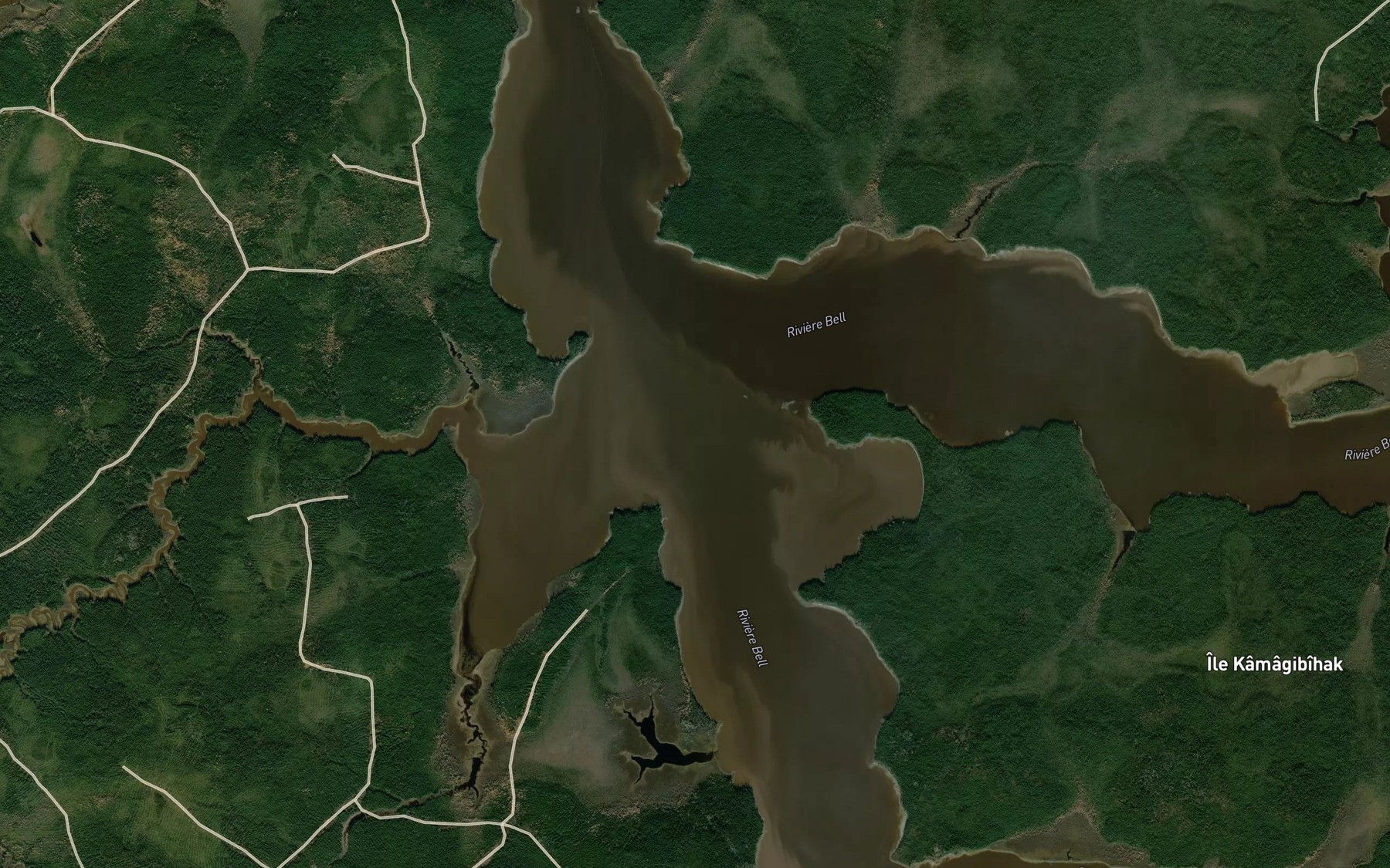Satellite map of the Lac Taibi