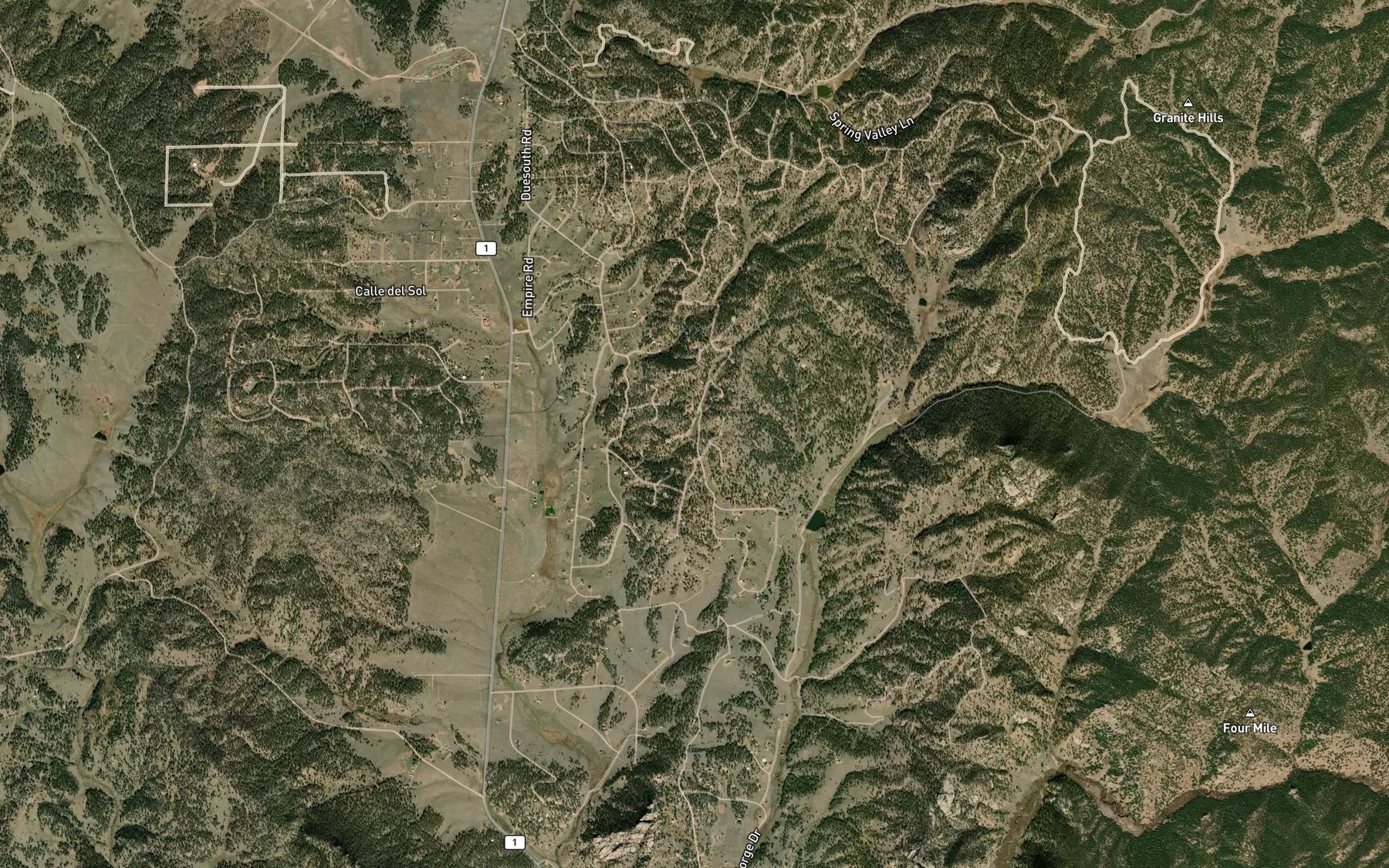 Satellite map of the Moonlight Pond