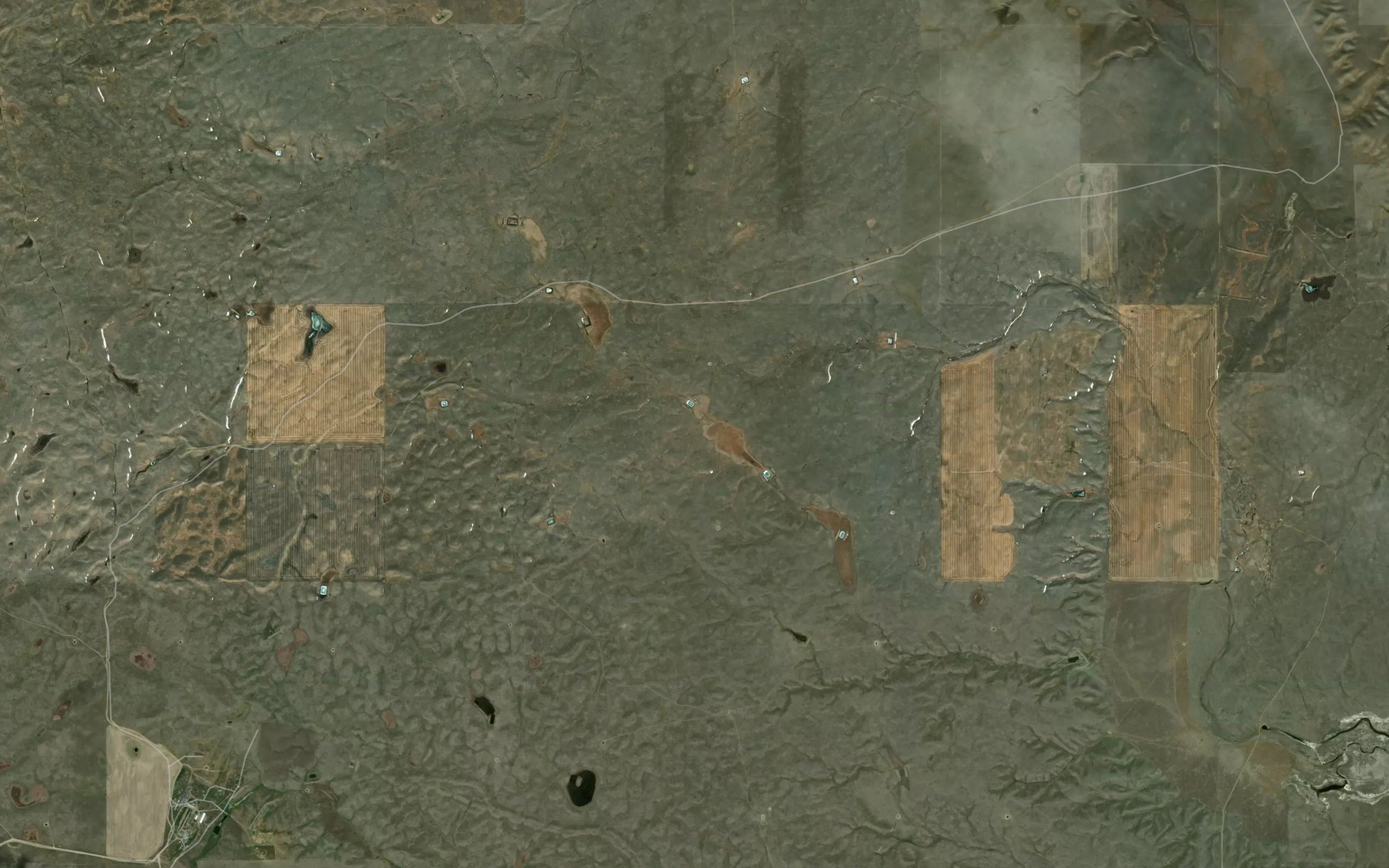 Satellite map of the Waterfowl Reservoir