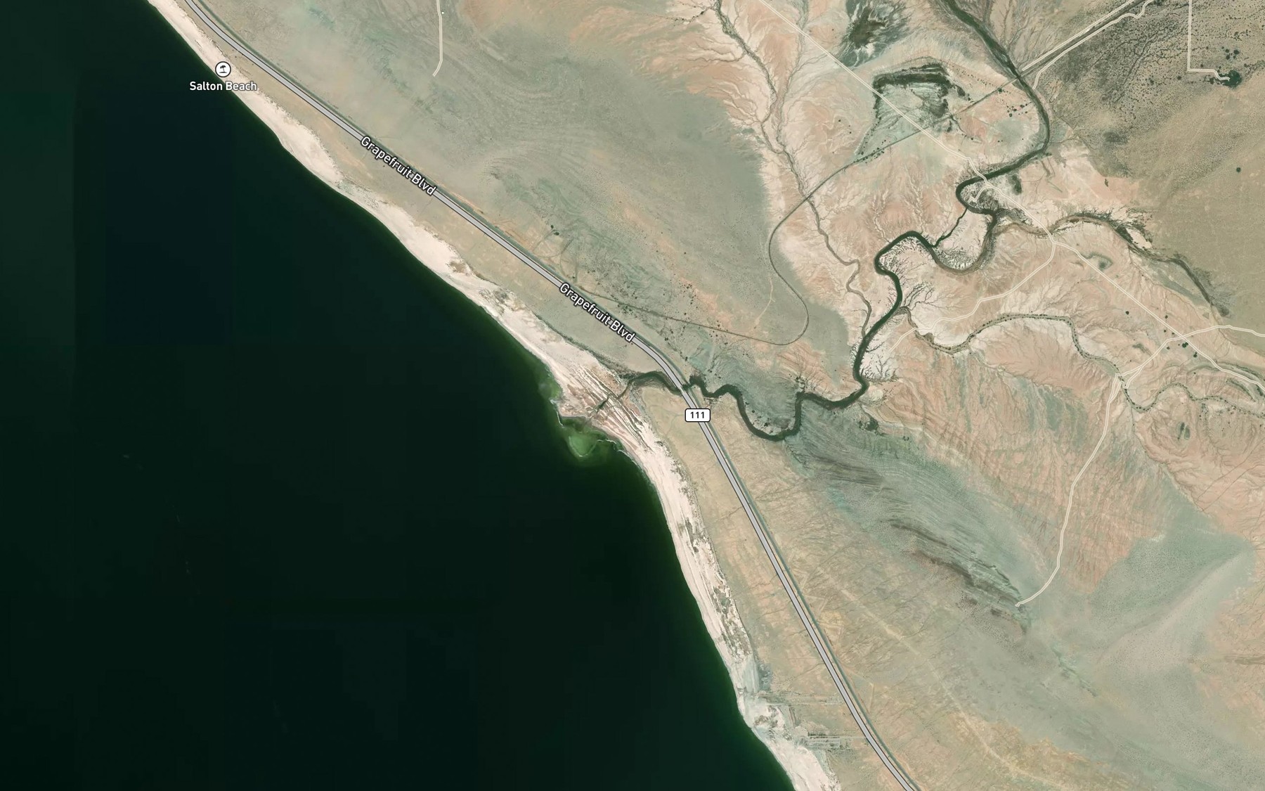 Satellite map of the Salt Creek