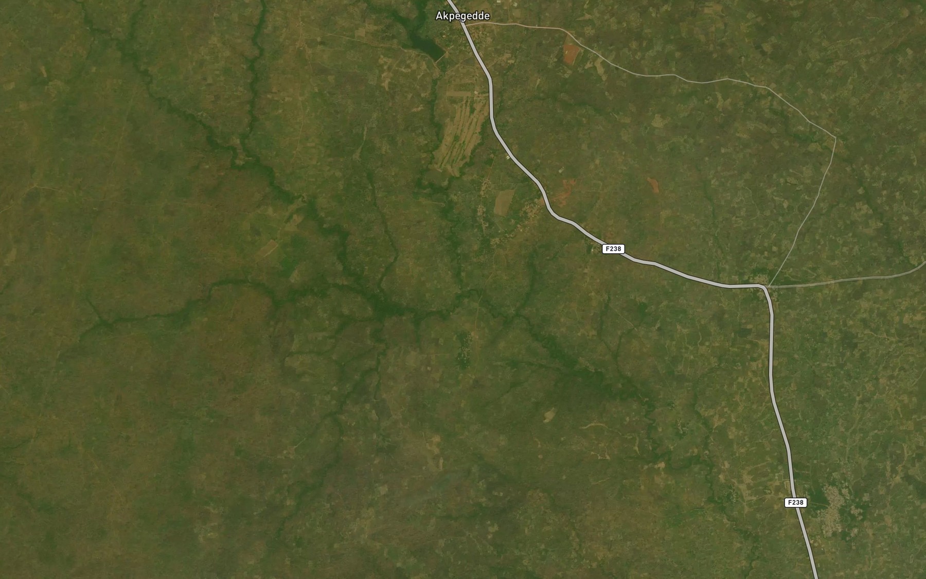Satellite map of the River Akpegede