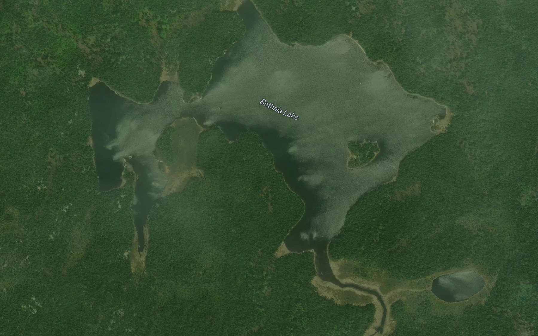 Satellite map of the Bothnia Lake