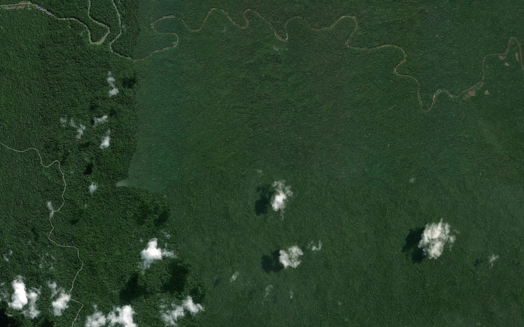 Satellite map of the Quebrada Bolabola