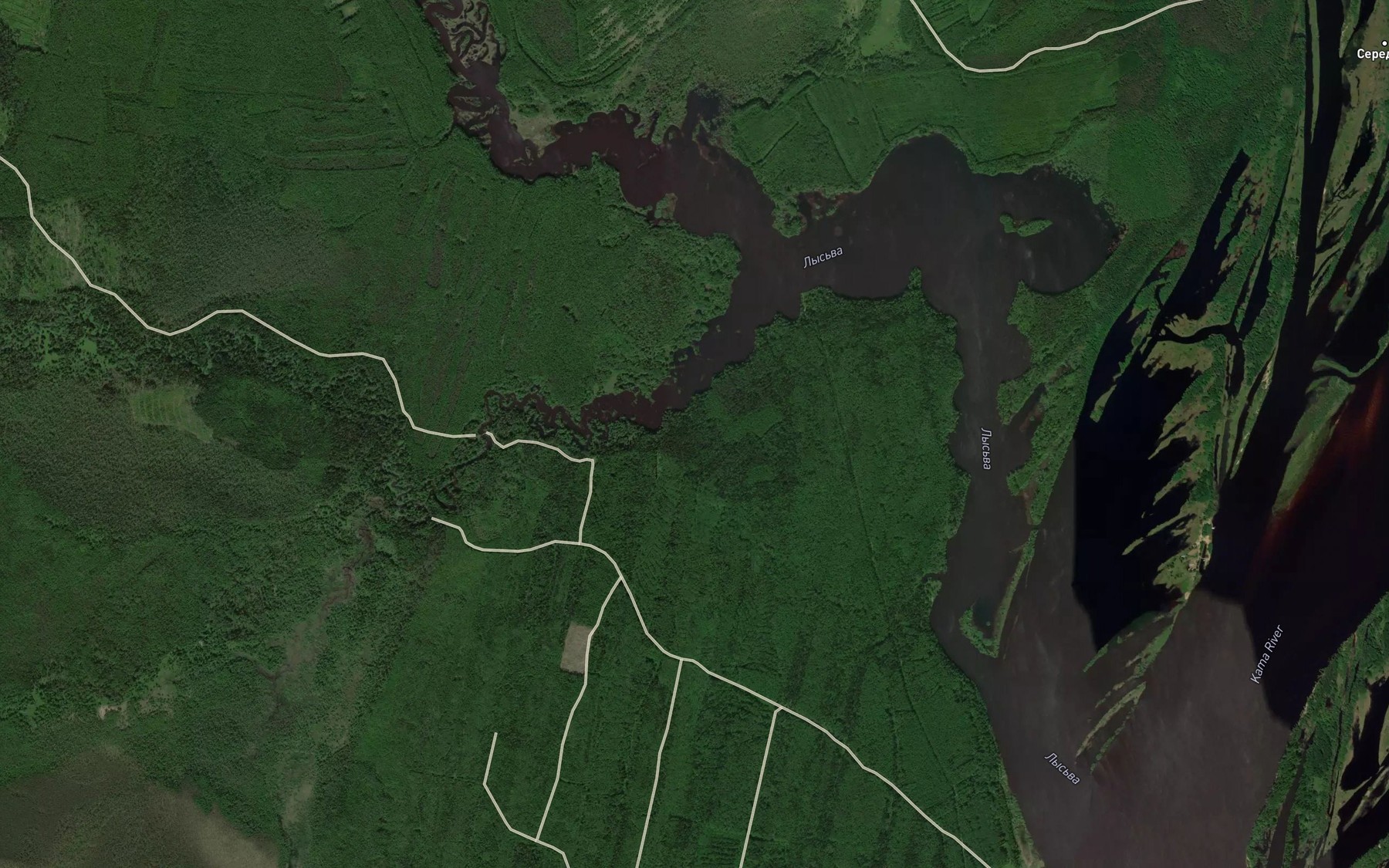 Satellite map of the Suples