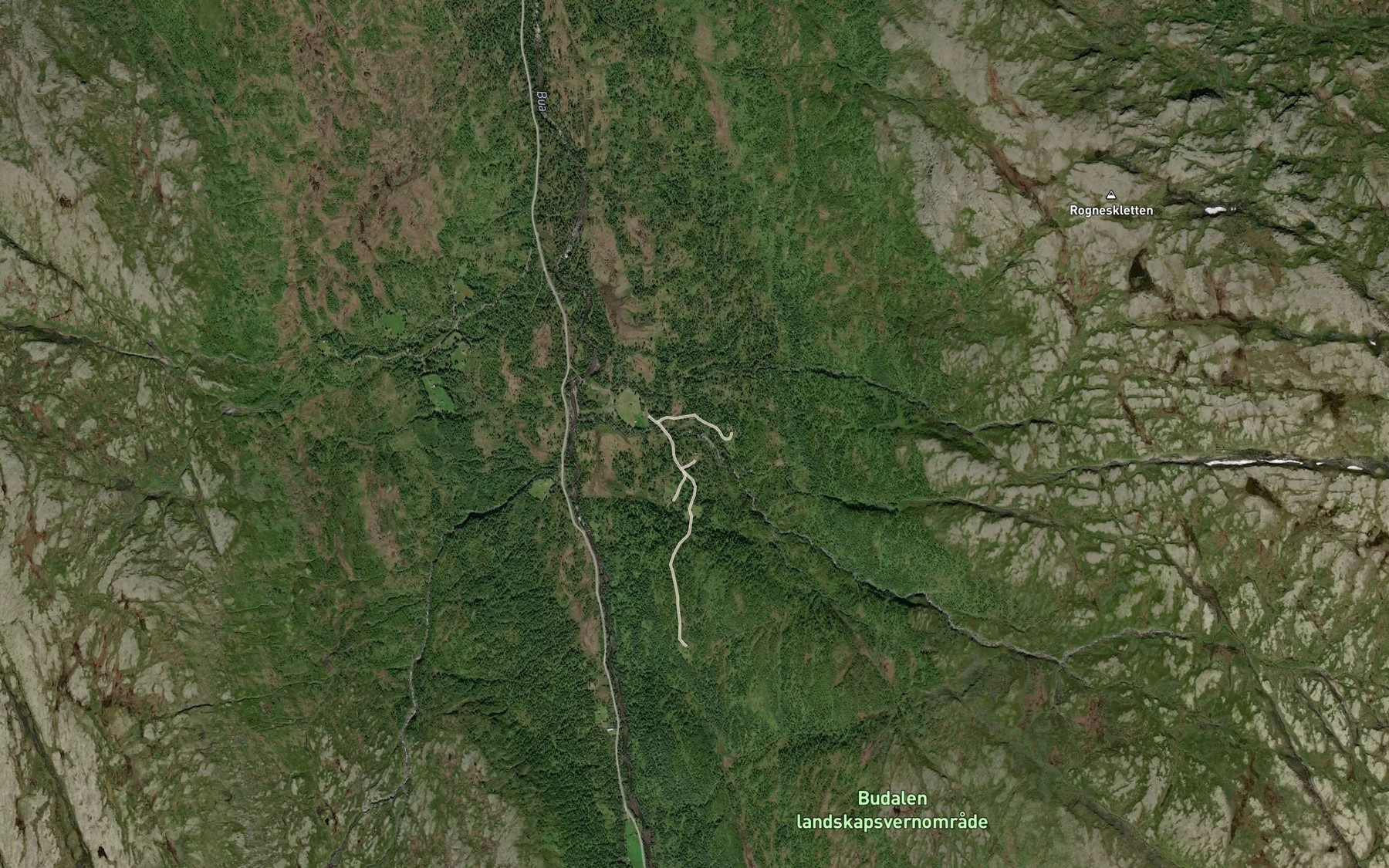 Satellite map of the Synner Rognesbekken