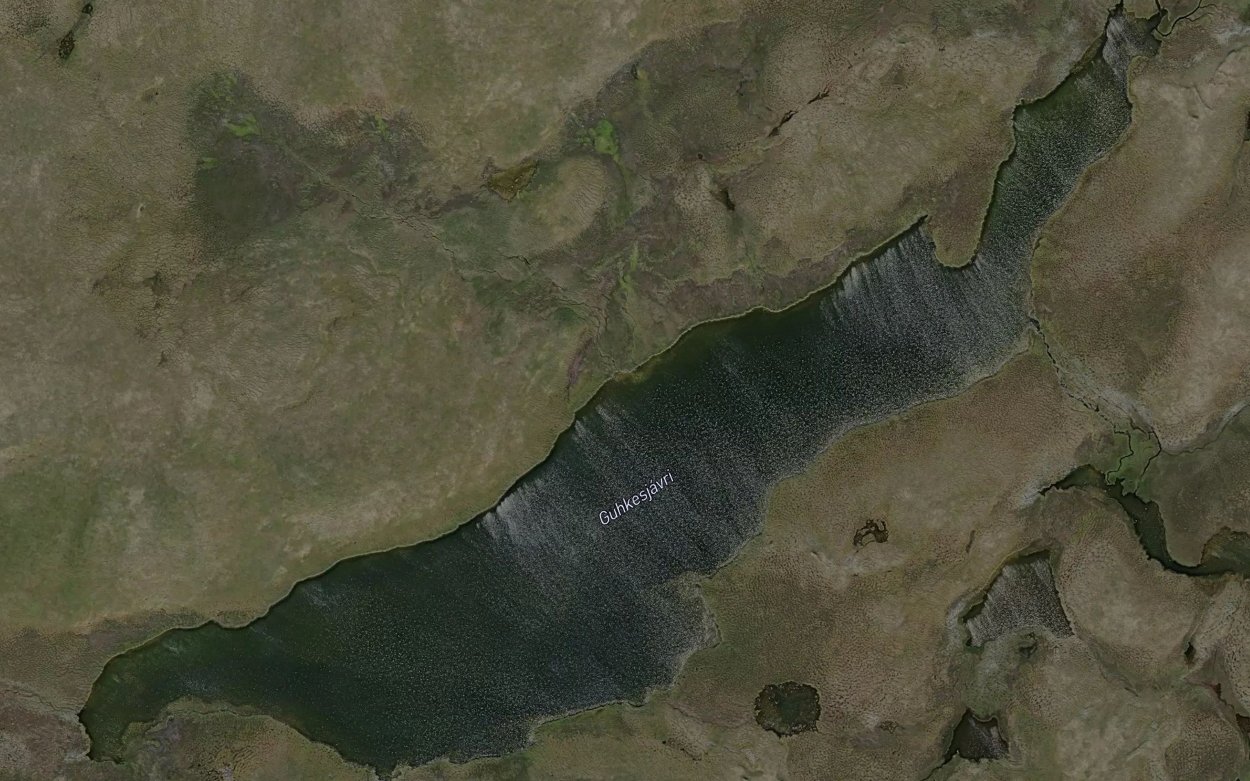 Satellite map of the Gukkesjavri
