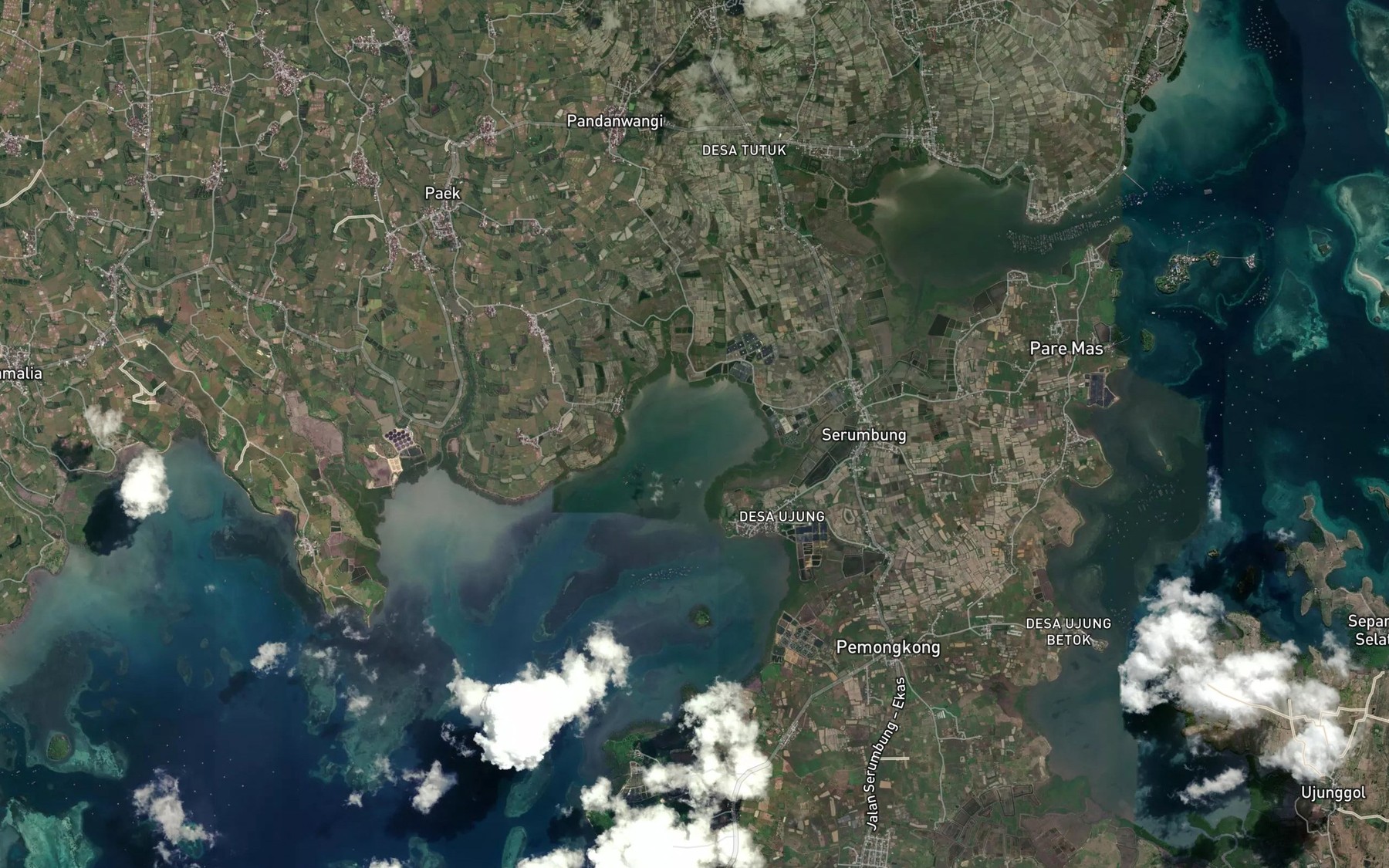 Satellite map of the Teluk Swage