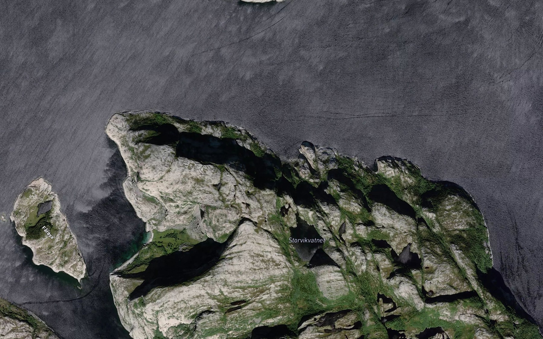 Satellite map of the Storvika