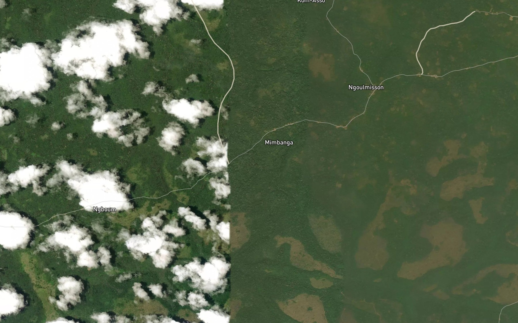 Satellite map of the Mimbanga