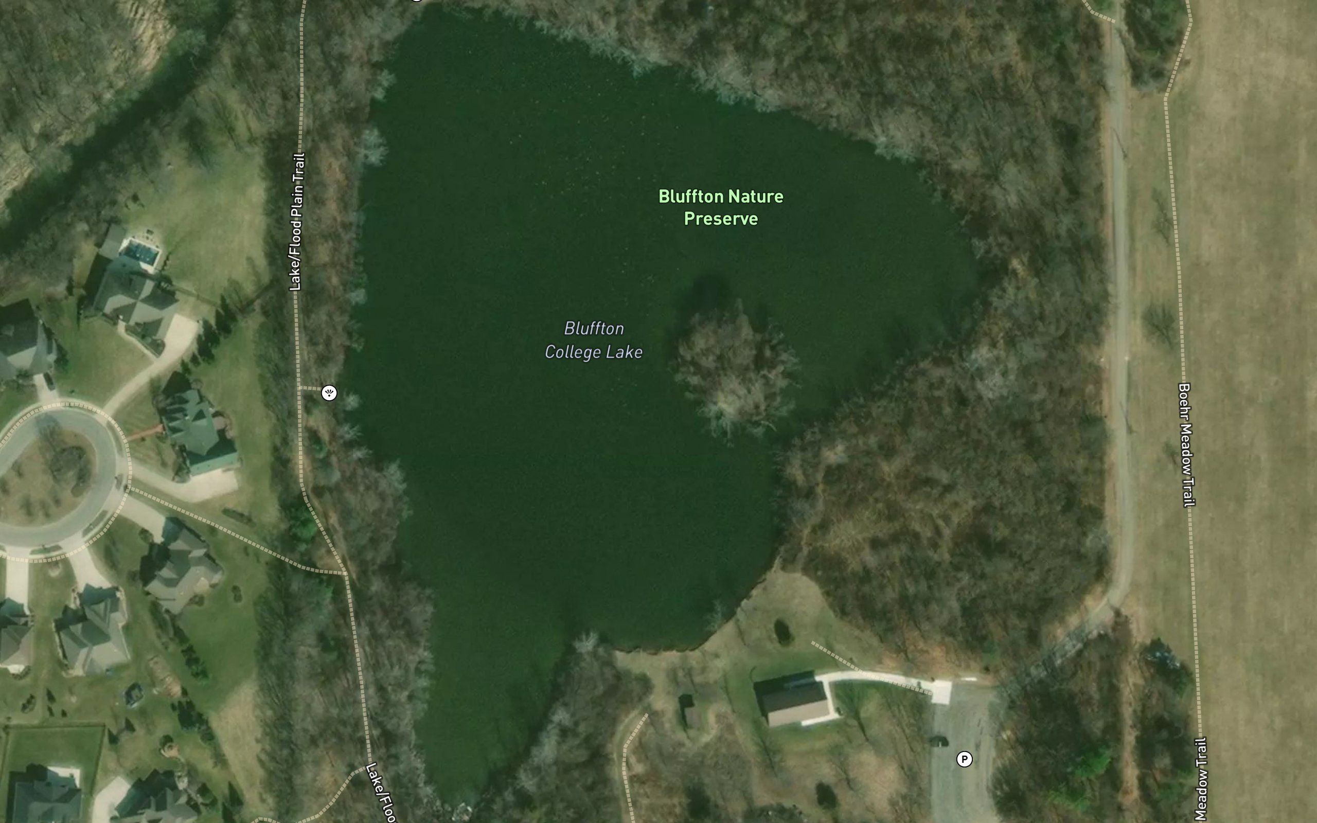 Bluffton College Lake