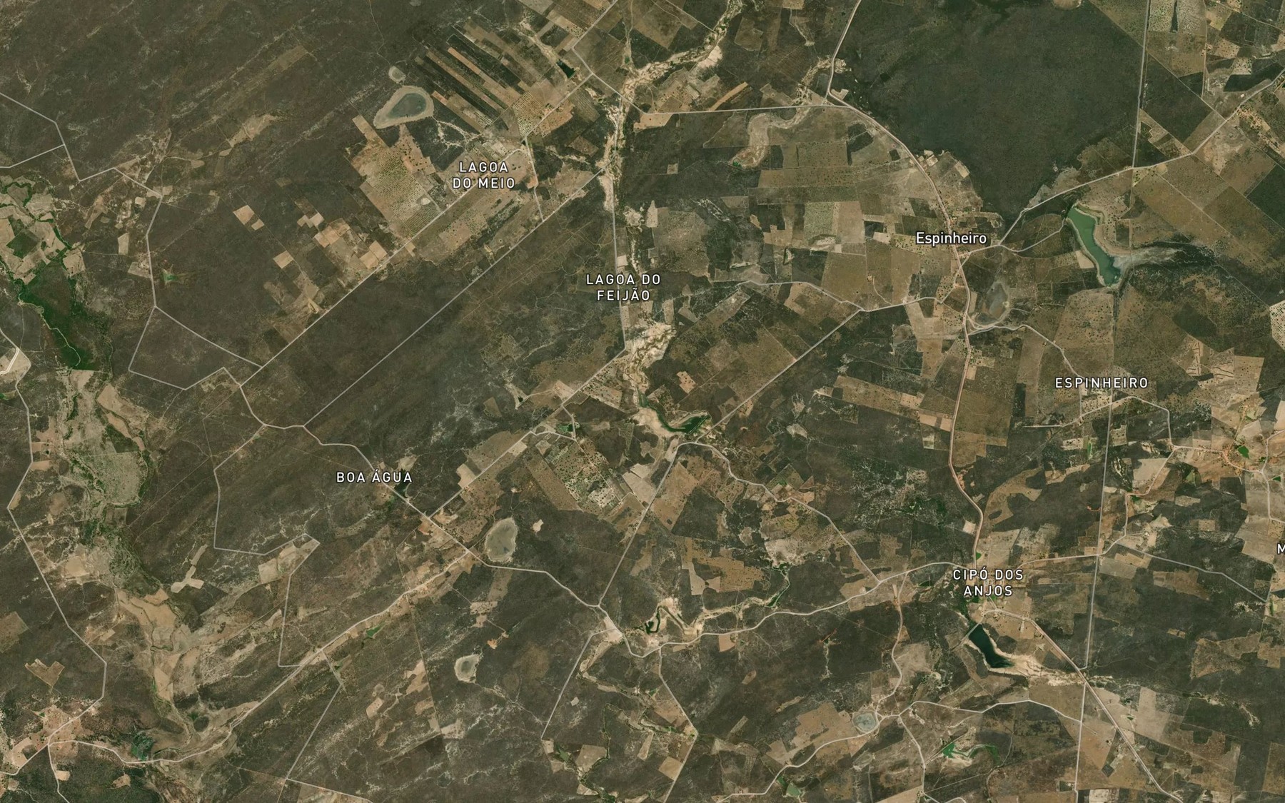 Satellite map of the Lagoa do Espinheiro