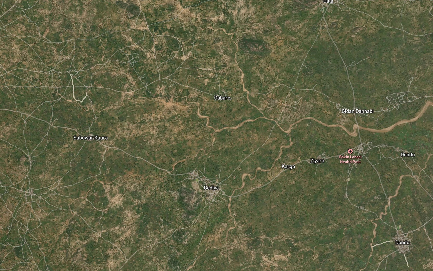 Satellite map of the River Kuka