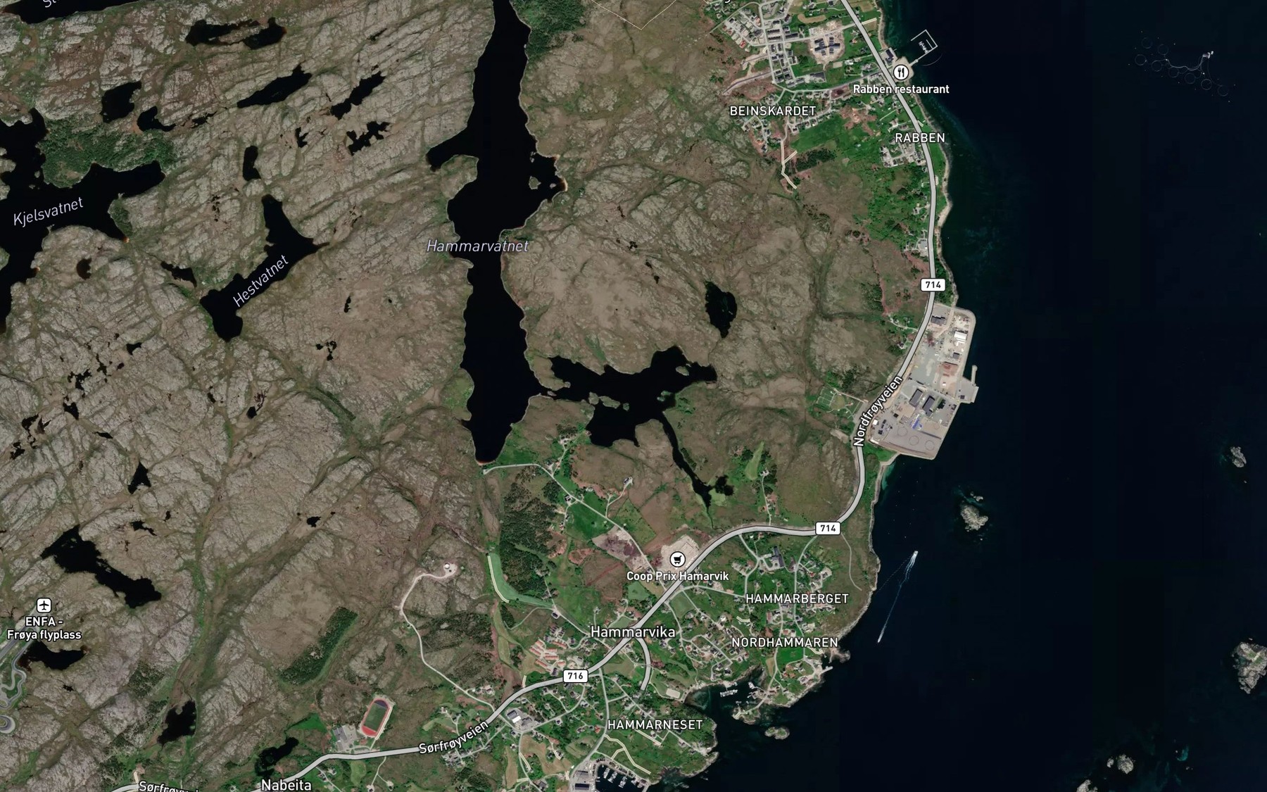 Satellite map of the Litlhammarvatnet