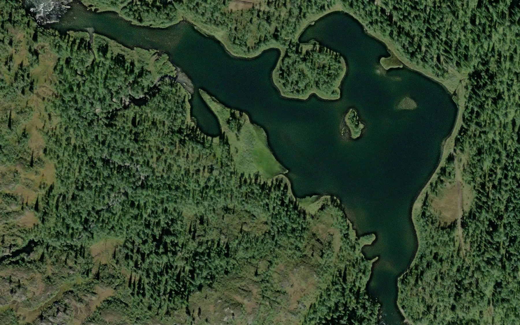 Satellite map of the Langflyin