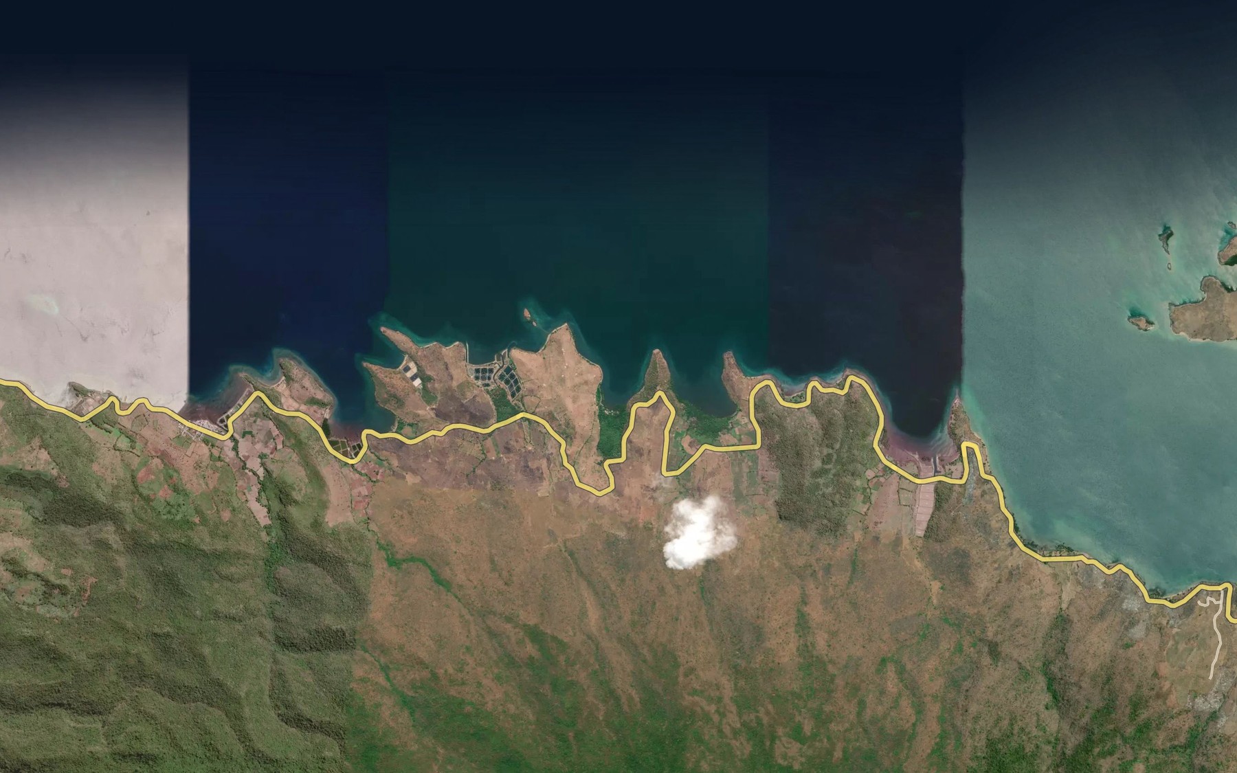 Satellite map of the Teluk Jati