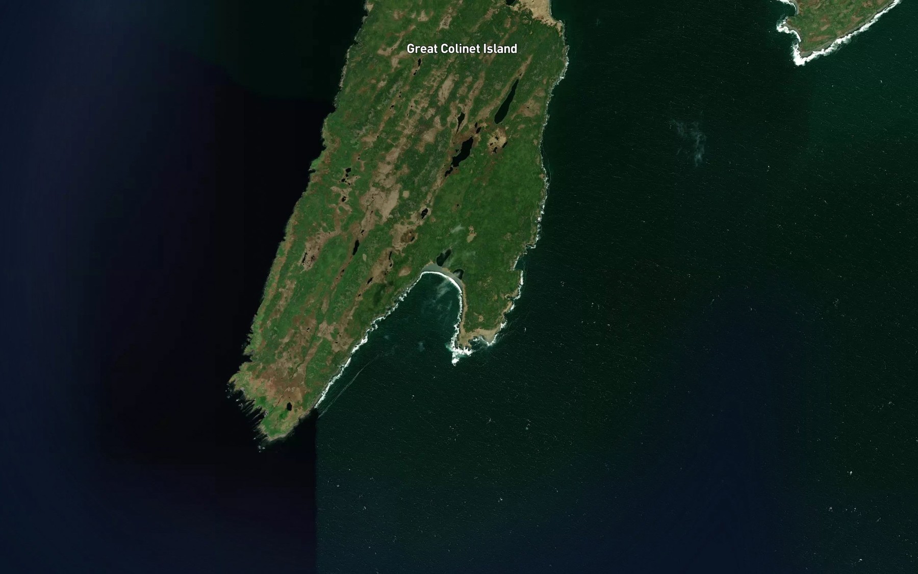 Satellite map of the Eastern Pond