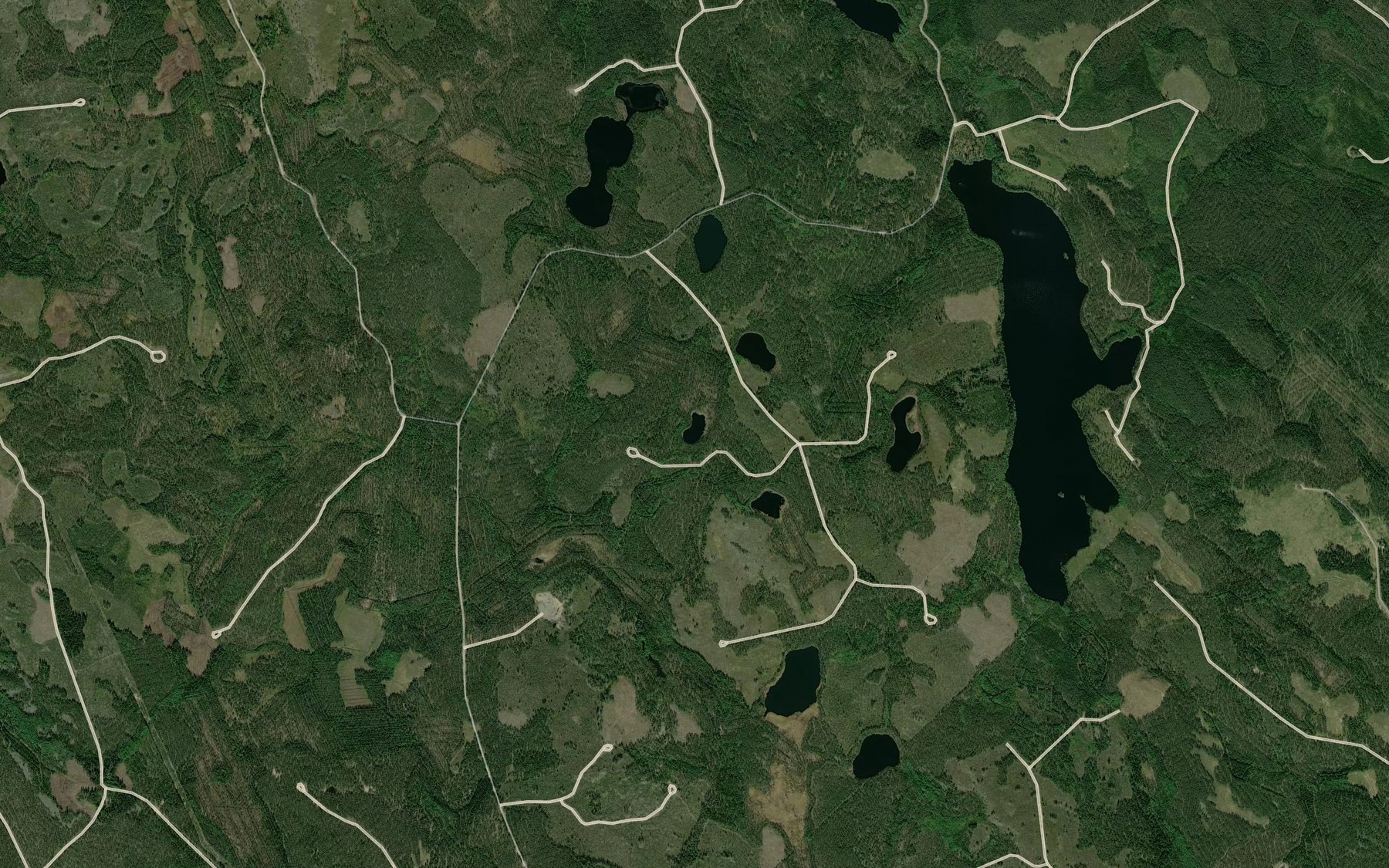 Satellite map of the Nimettomatlammit