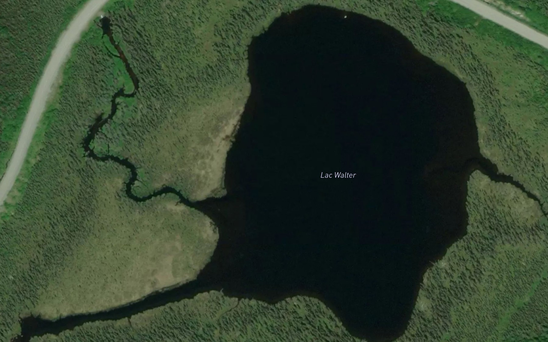 Satellite map of the Lac Walter