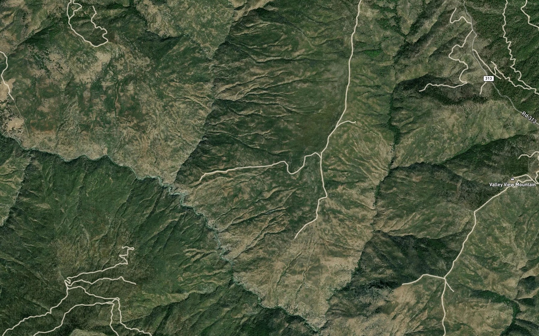 Satellite map of the Round Spring
