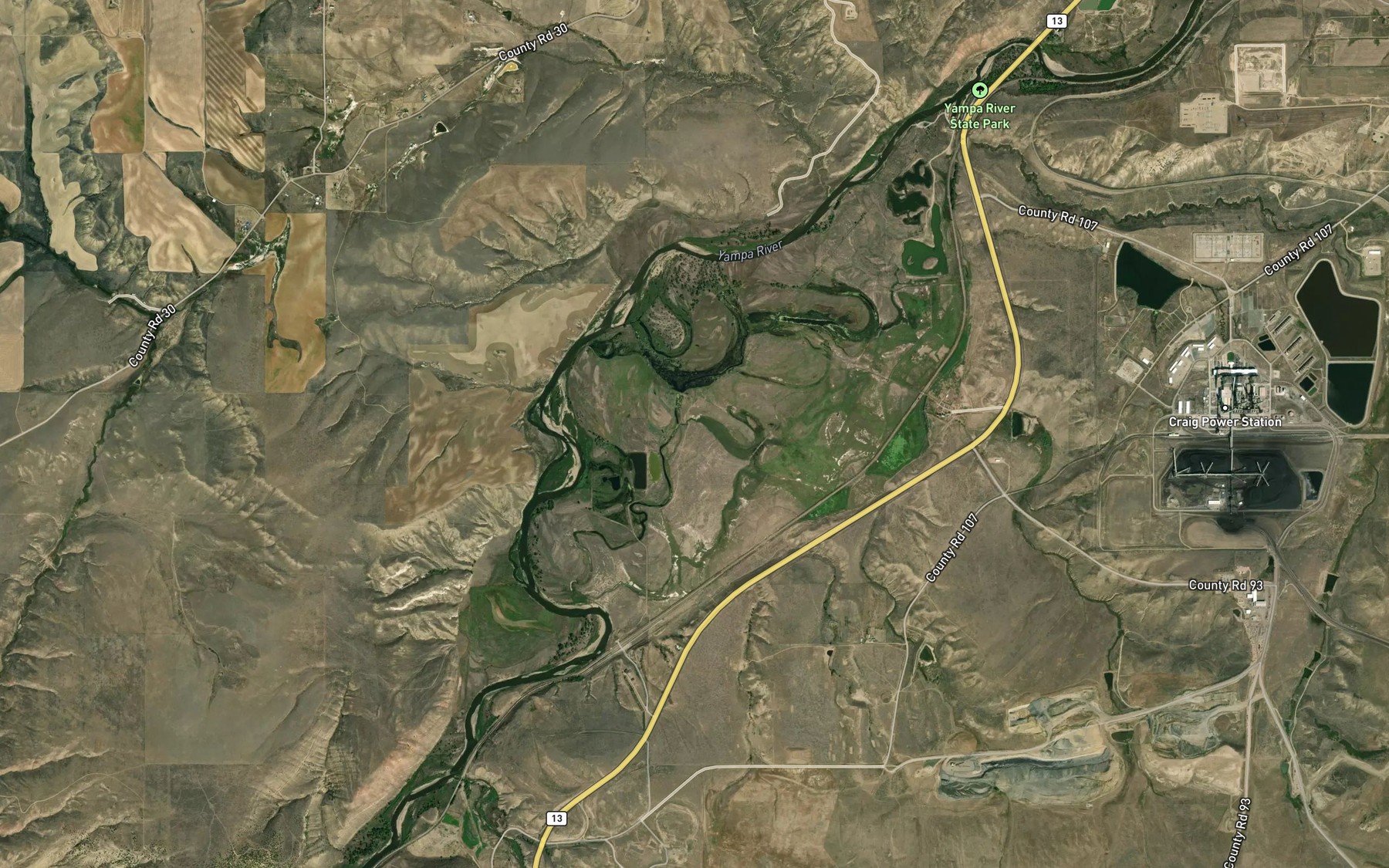 Satellite map of the Big Bottom