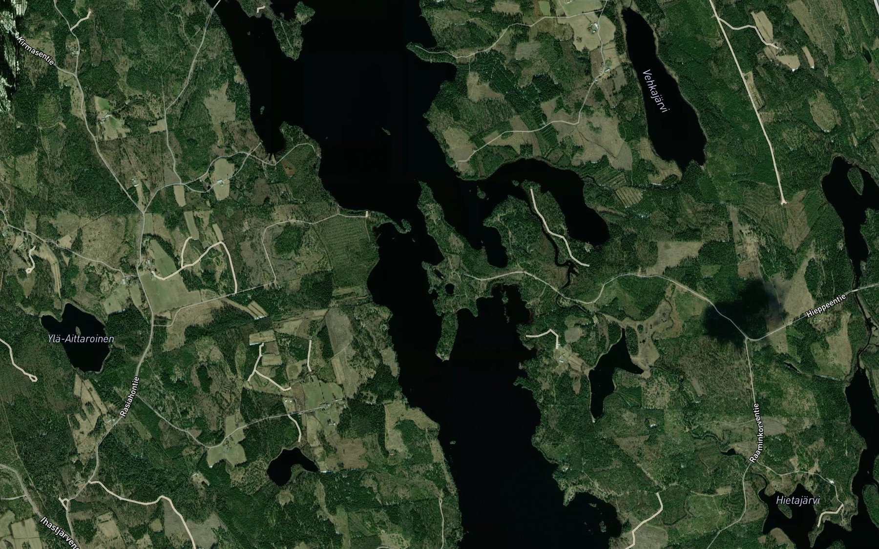 Satellite map of the Raaskanlampi