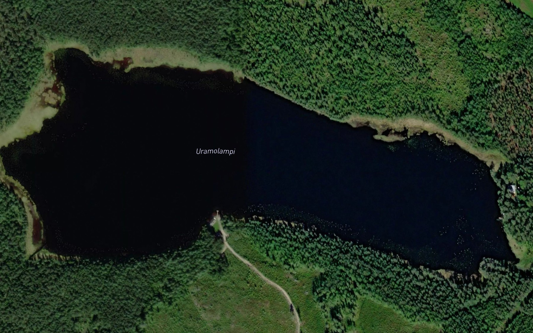 Satellite map of the Uramolampi