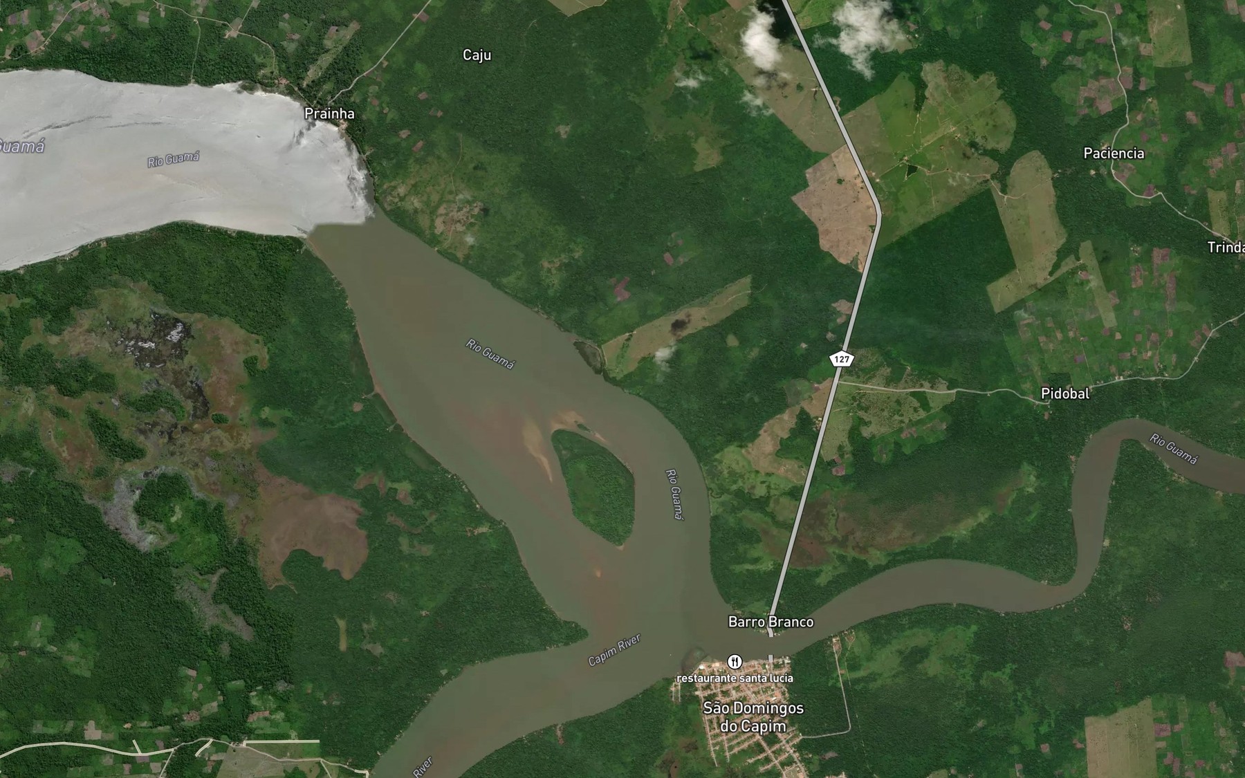 Satellite map of the Igarape Tatuaia