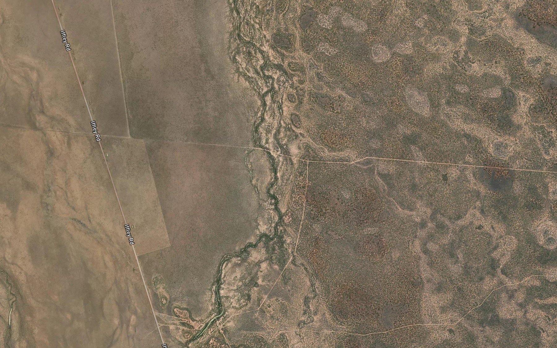 Satellite map of the Mundjuro Creek