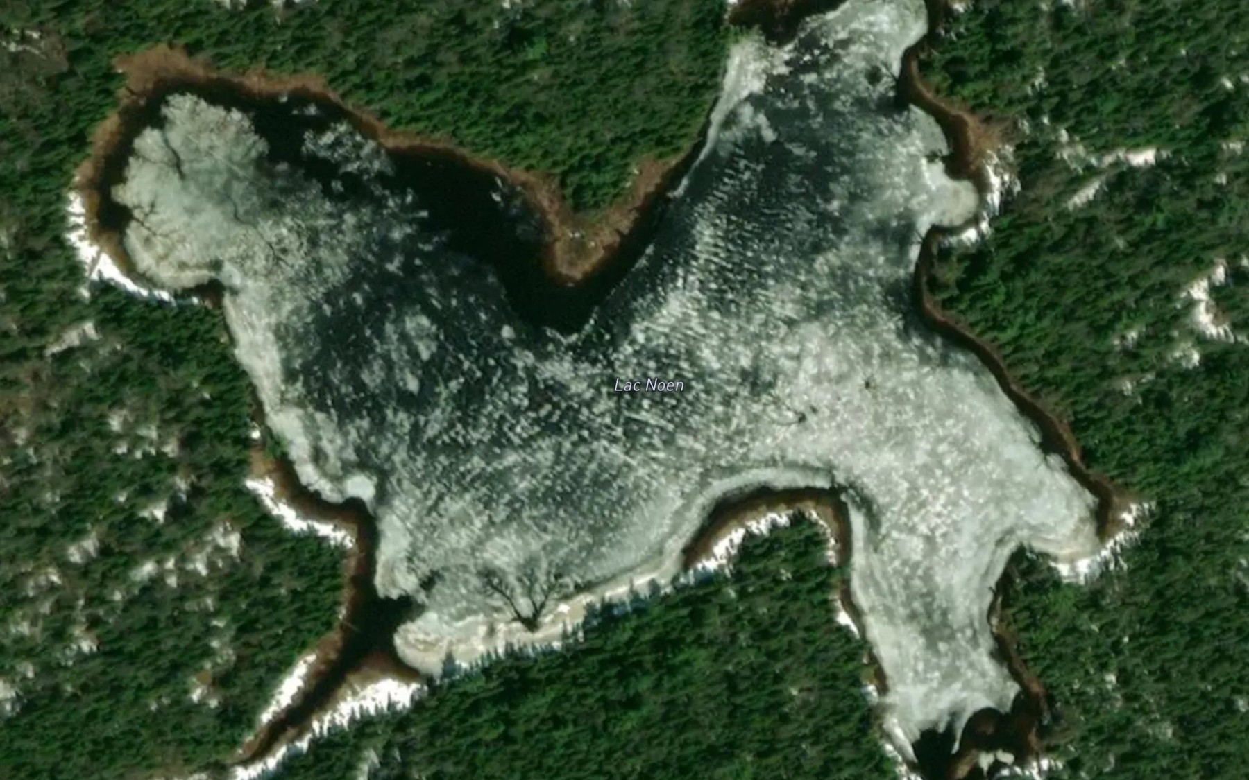 Satellite map of the Lac Noen
