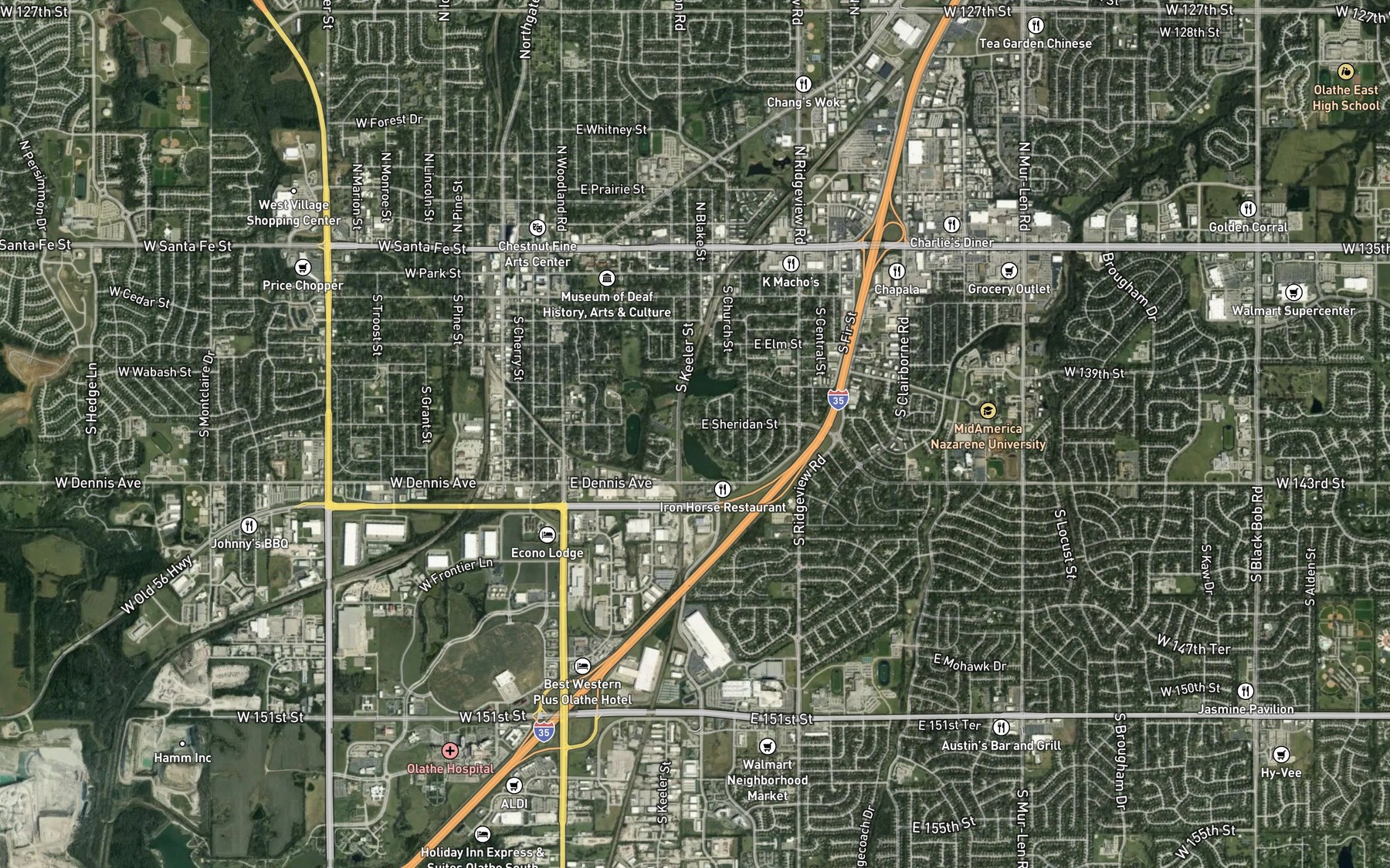 Satellite map of the Spot 2