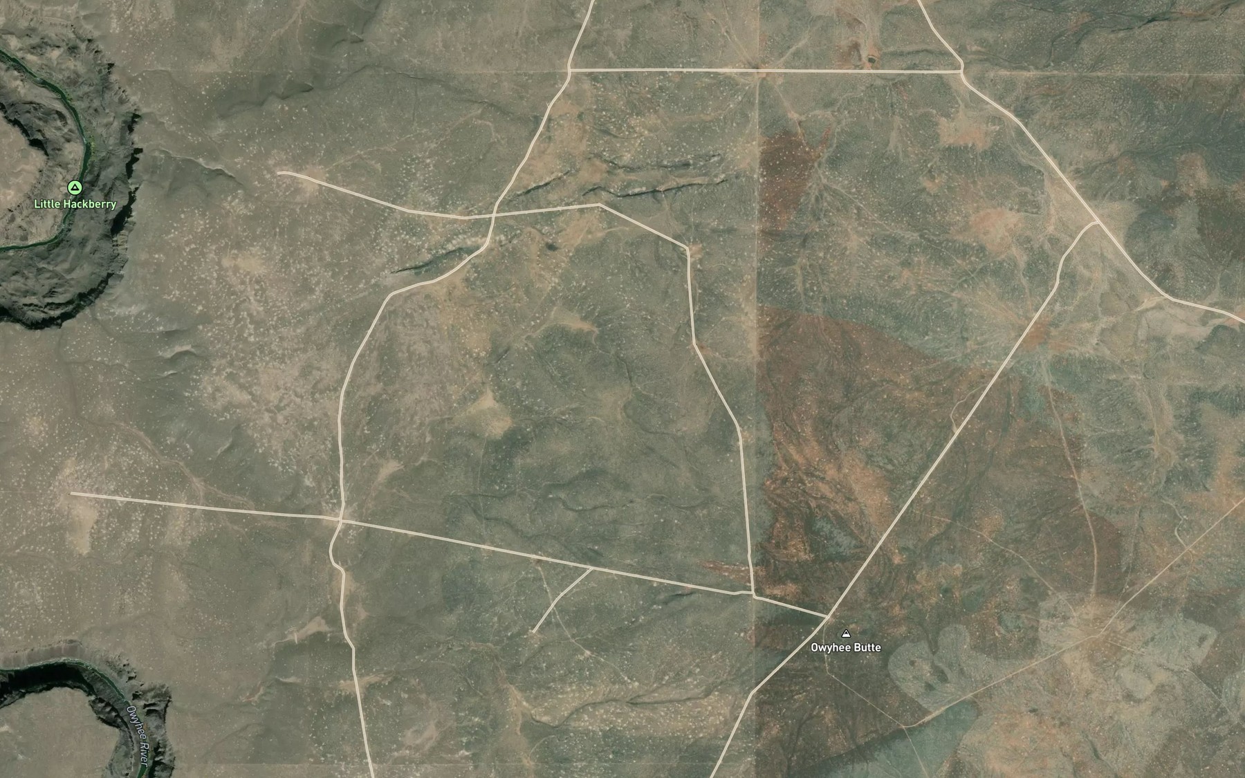 Satellite map of the Zimmerman Ditch