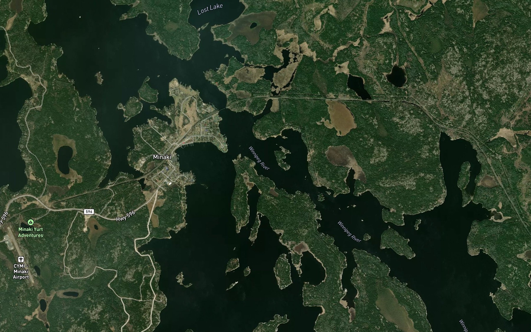 Satellite map of the Allman's Bay