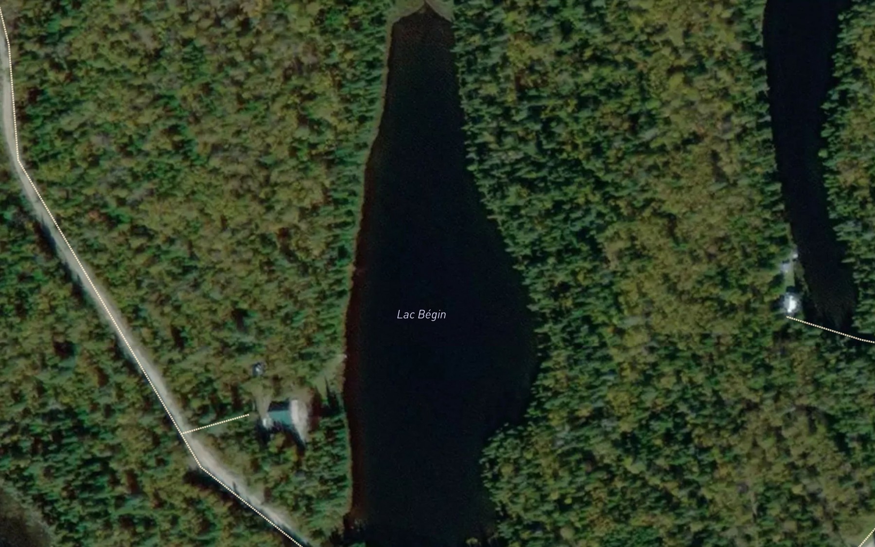 Satellite map of the Lac Begin
