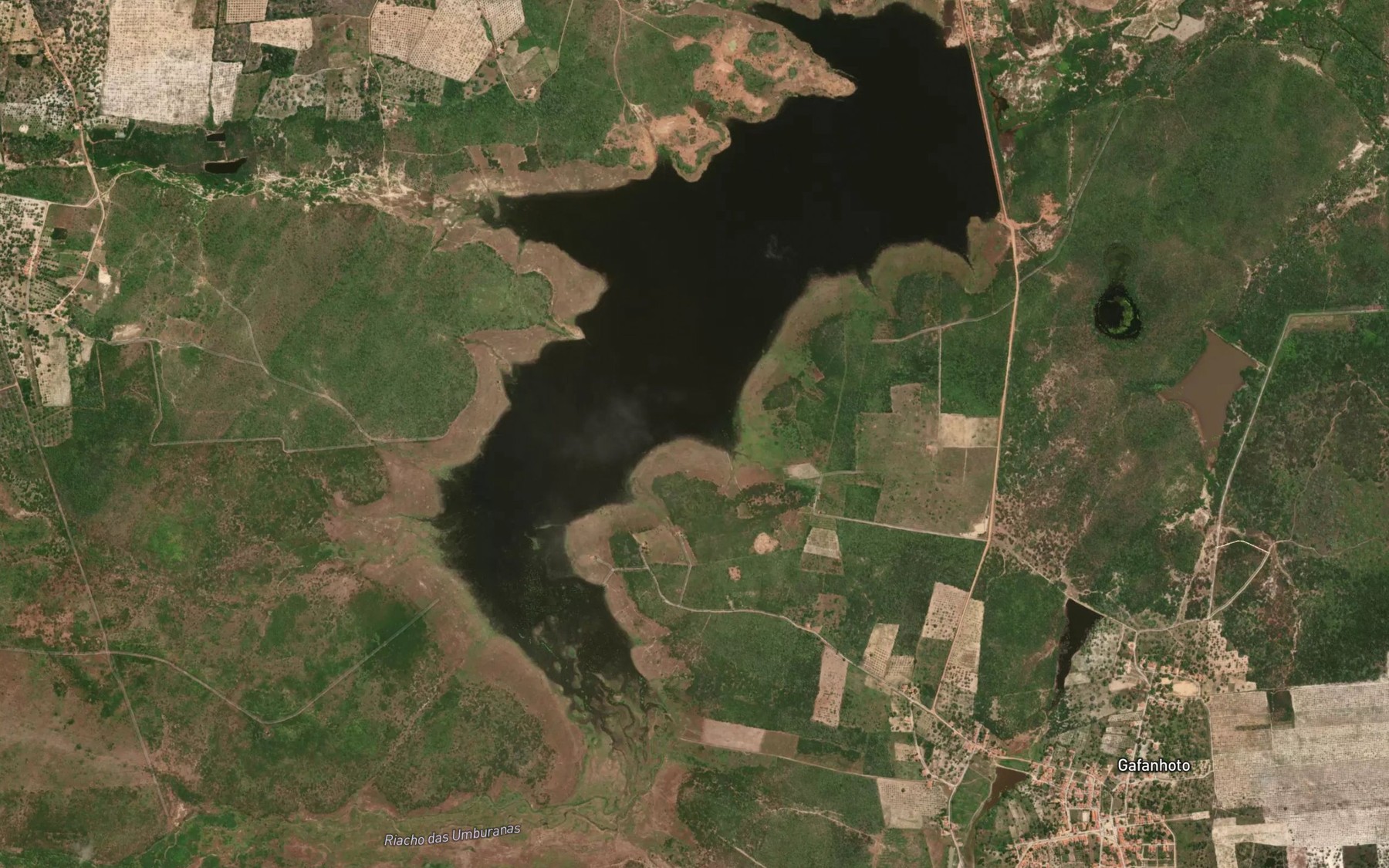Satellite map of the Acude do Medeiros