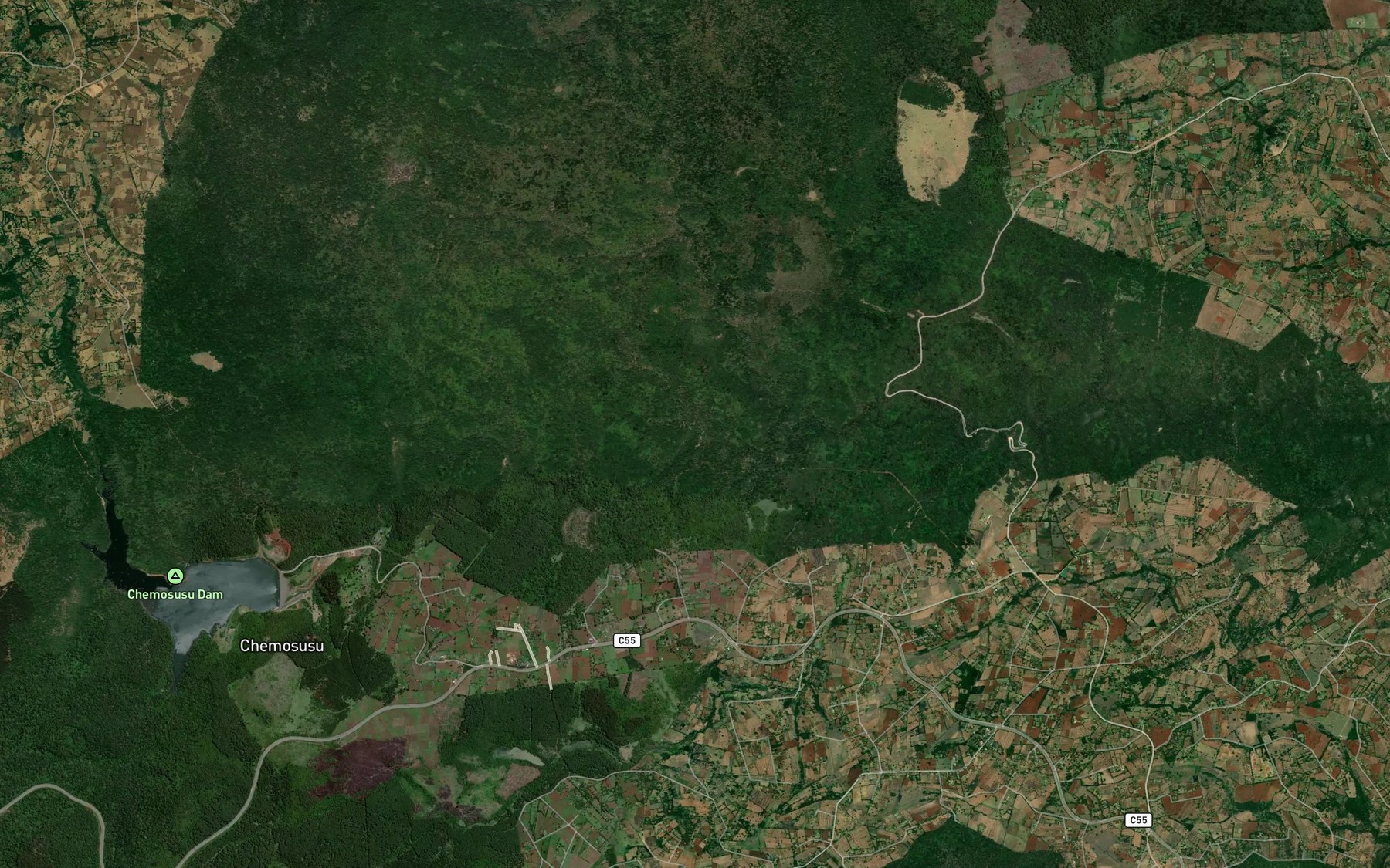 Satellite map of the Chemususu