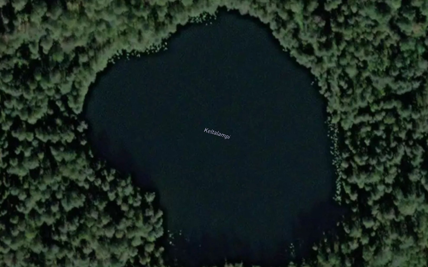 Satellite map of the Keltalampi