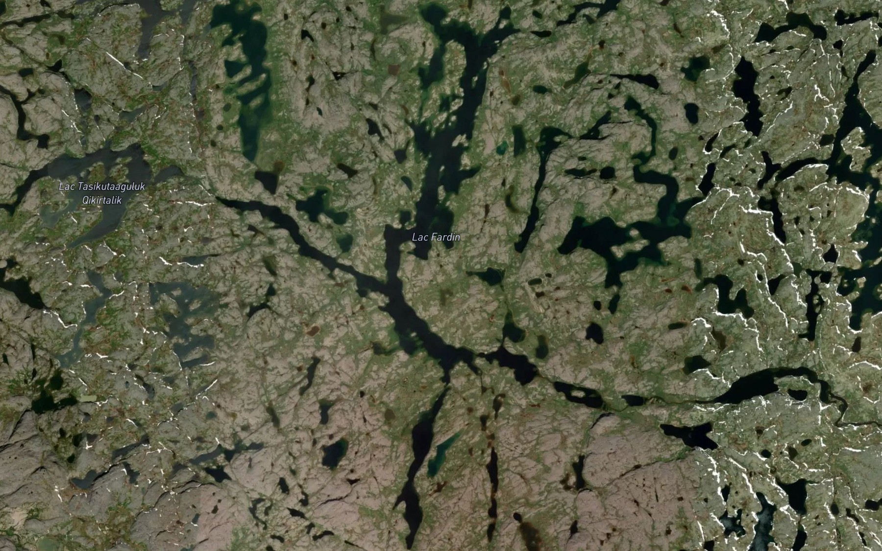 Satellite map of the Lac Fardin