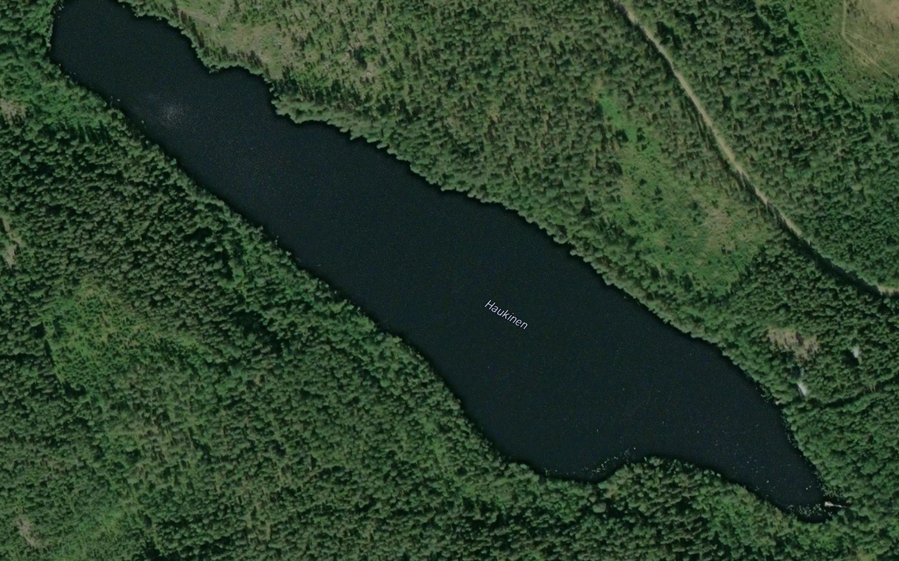 Satellite map of the Haukinen