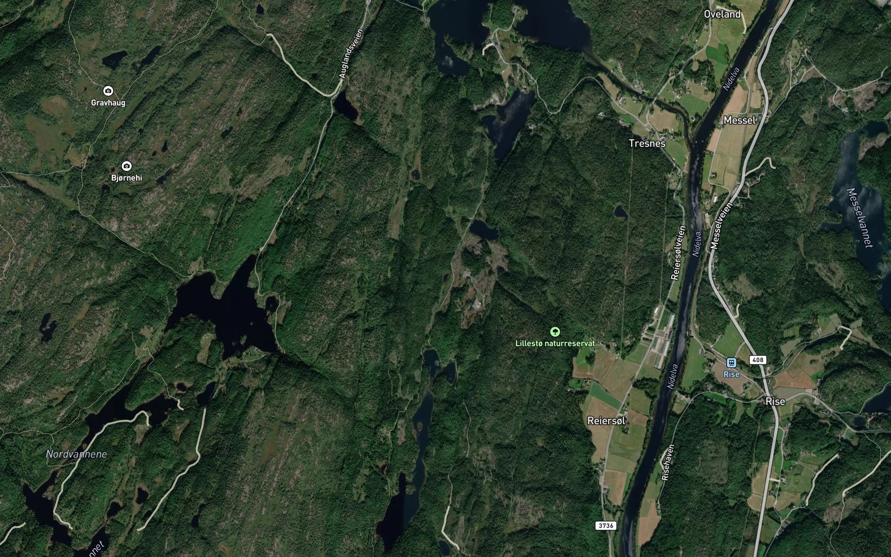 Satellite map of the Snippetjenn