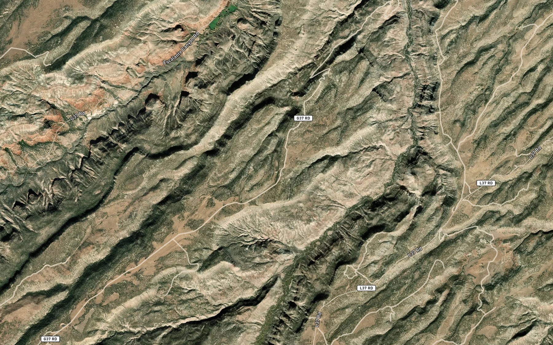 Satellite map of the Dry Mesa Reservoir Number 2