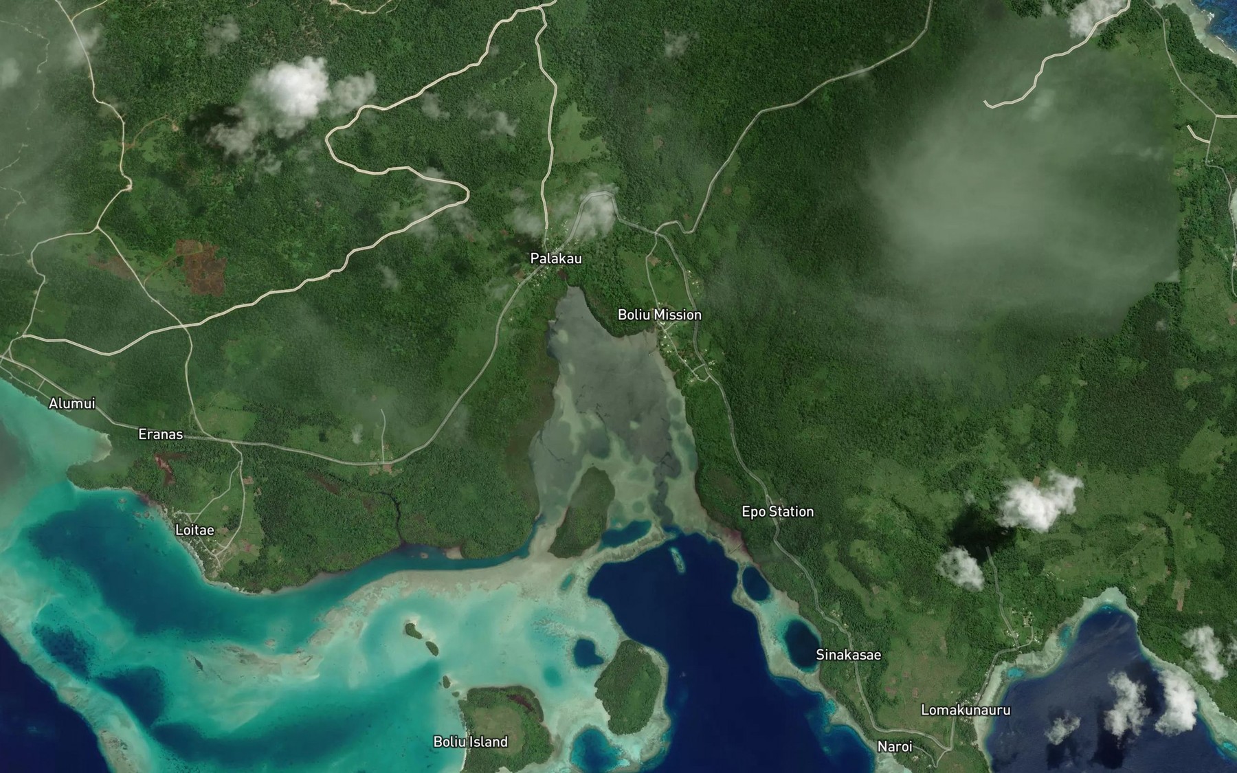 Satellite map of the Schadel Bay