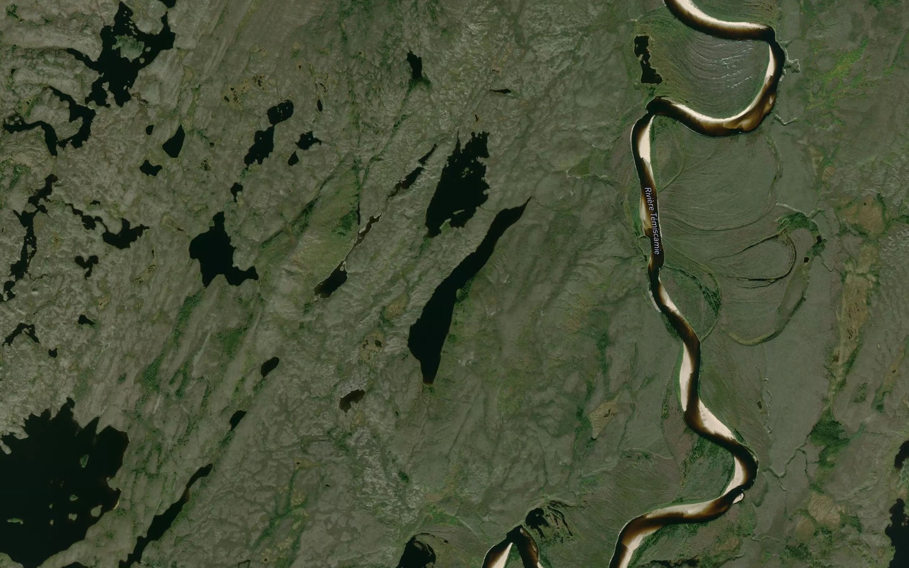 Satellite map of the Lac De Maffe