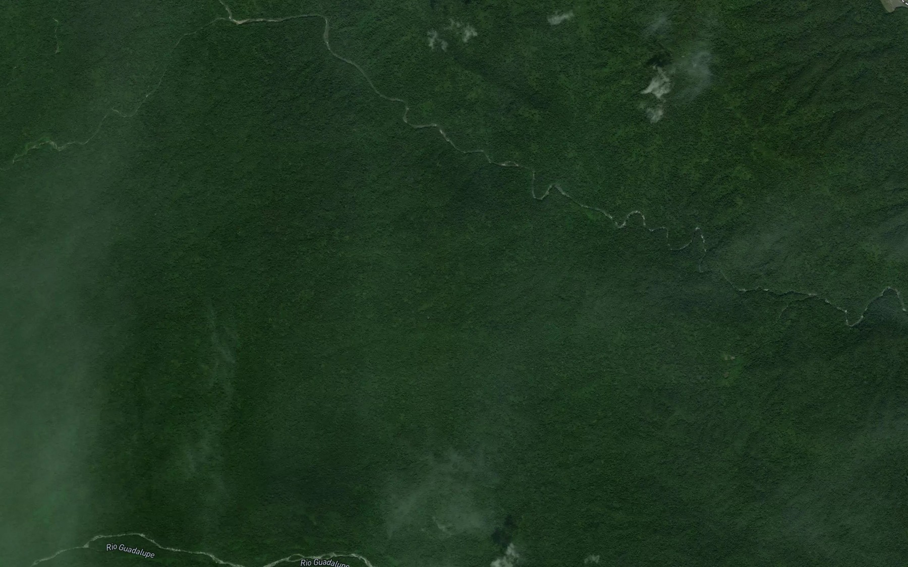 Satellite map of the Rio Callanga