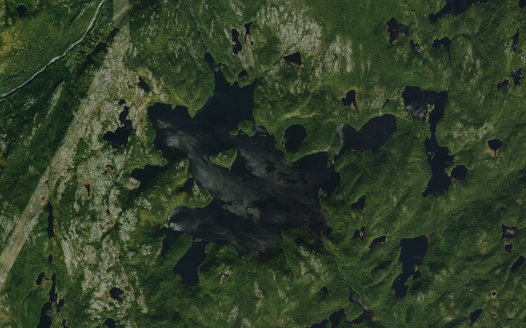 Satellite map of the Lac Cacaoni