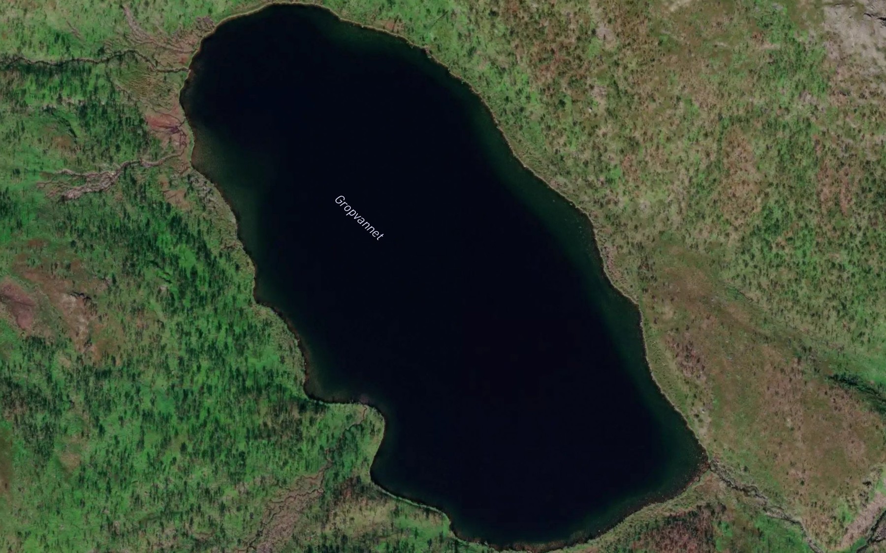 Satellite map of the Raggejavrit