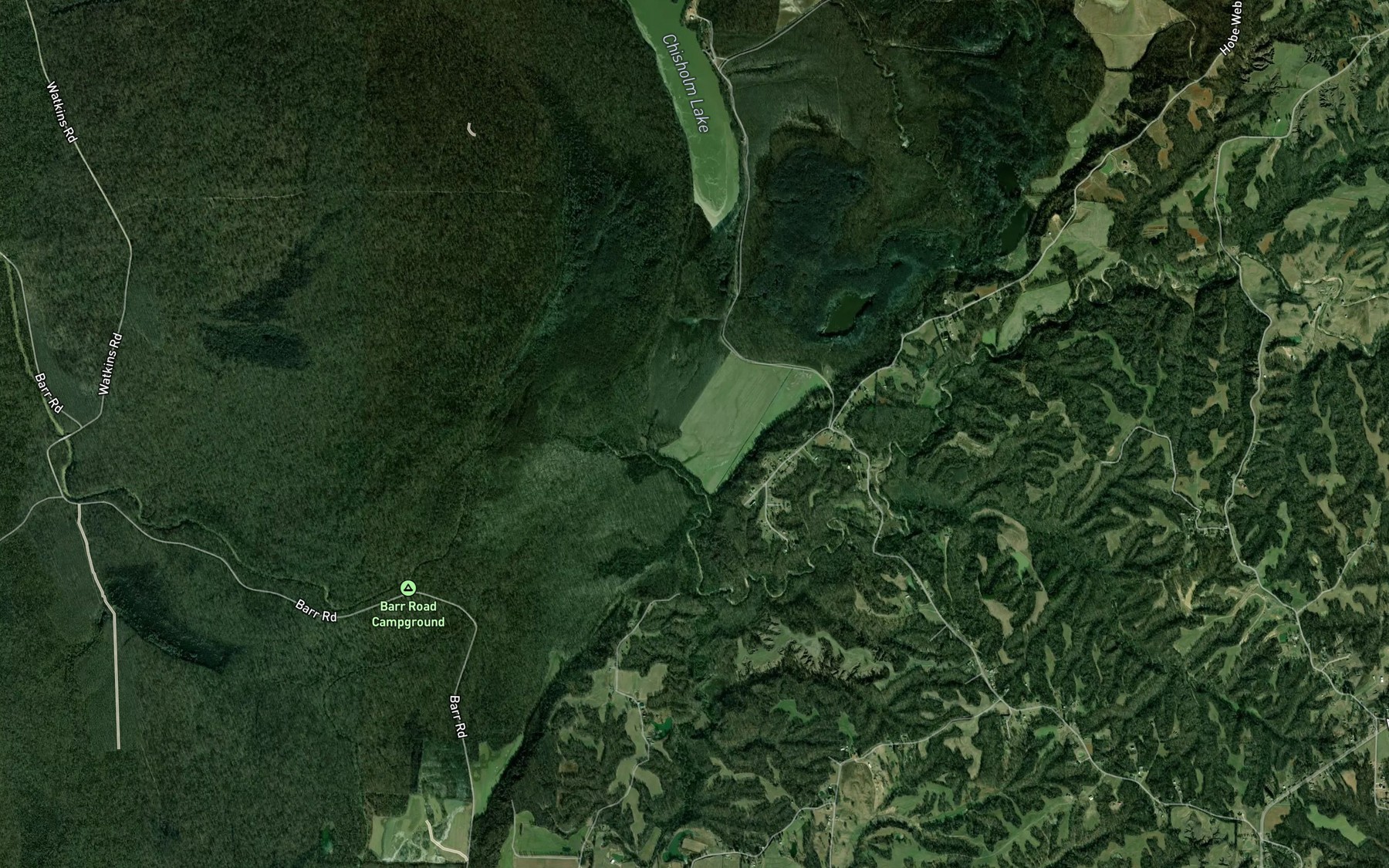 Satellite map of the Separate Pond (historical)