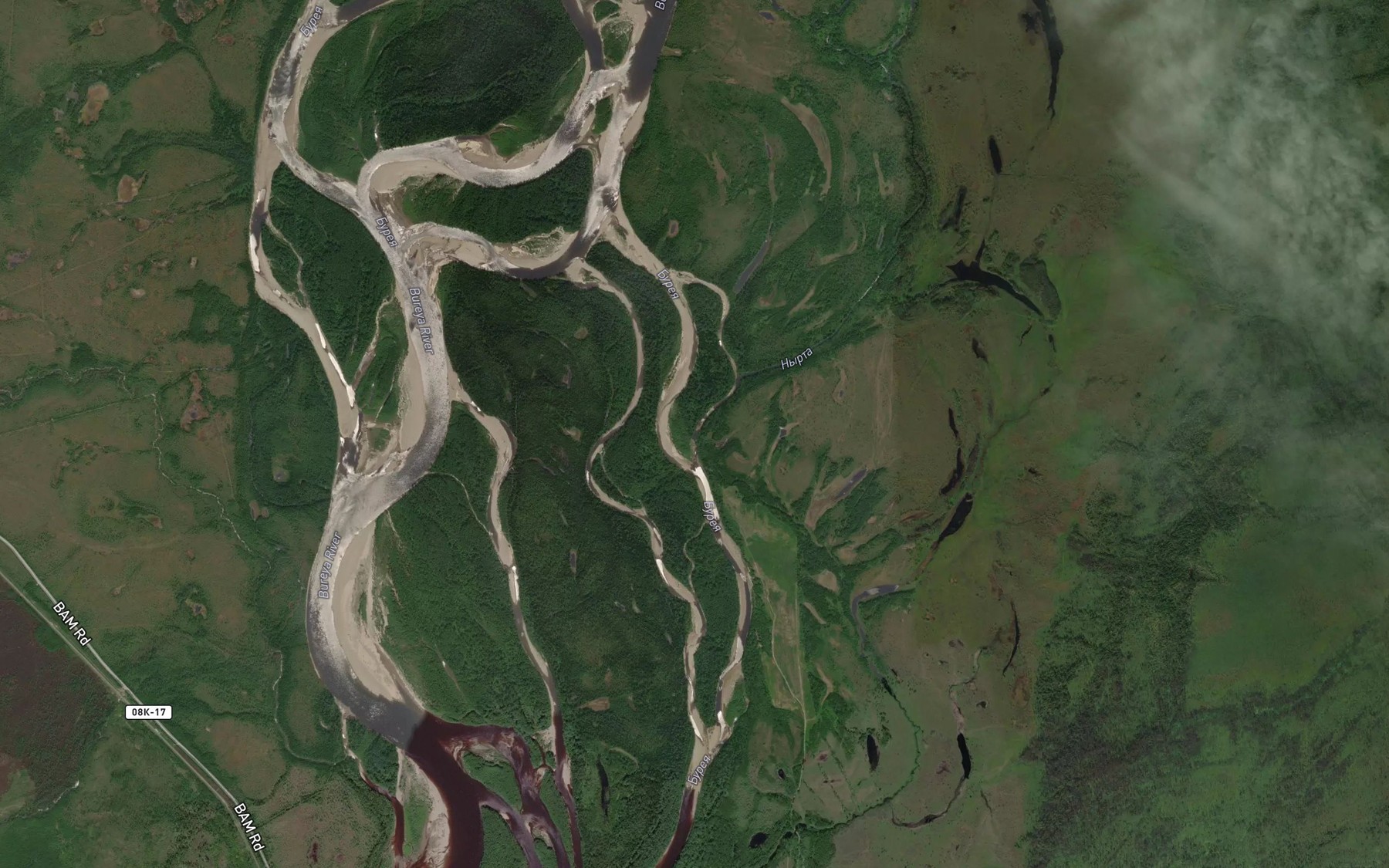 Satellite map of the Nyrta