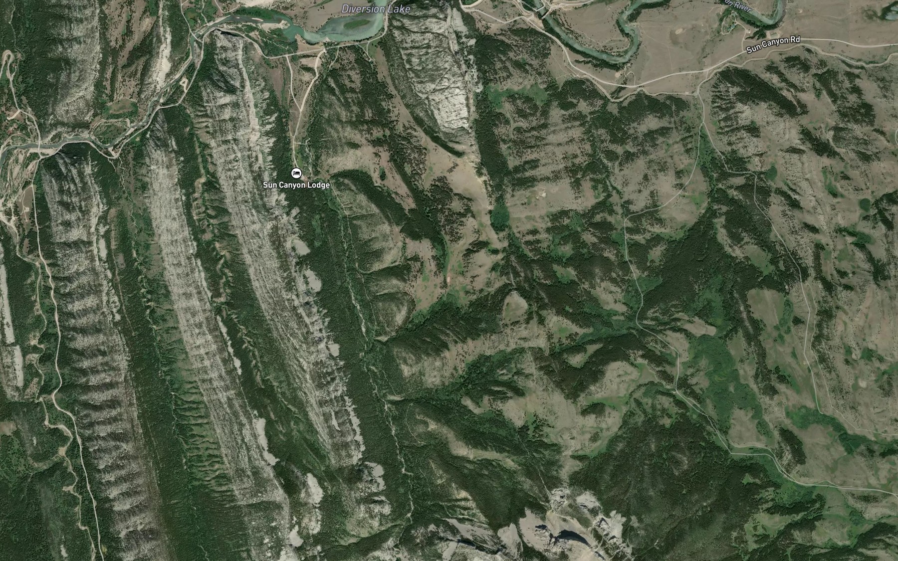 Satellite map of the Red Lake