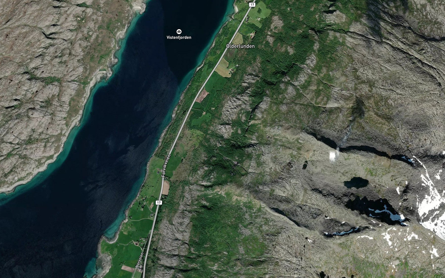 Satellite map of the Breidaa