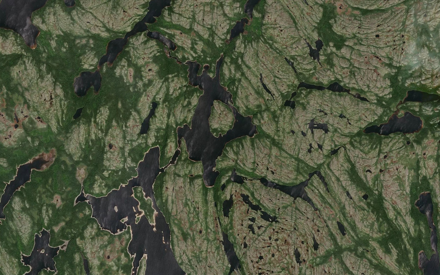 Satellite map of the Etang Gilbert